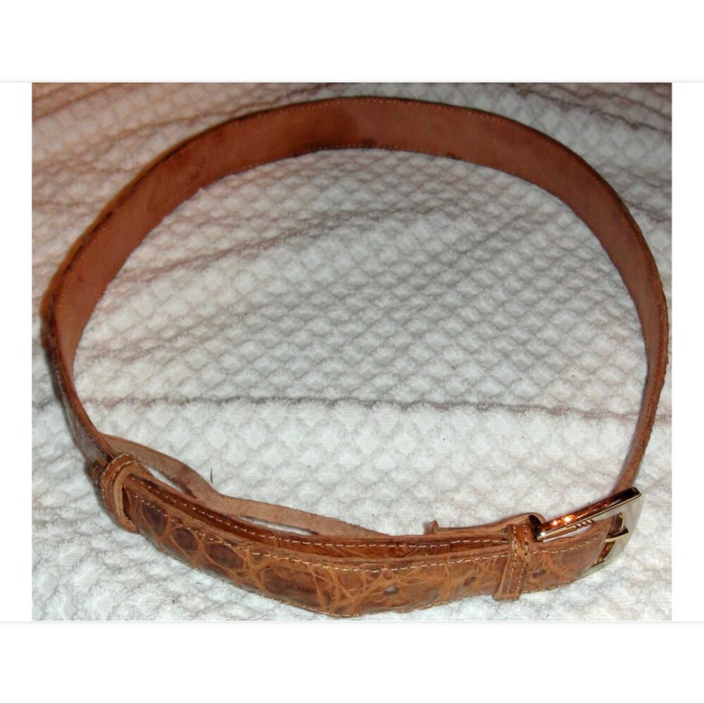 Crocodile Handmade Leather Belt